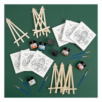 Paint Your Own Penguin Canvas Set 6 Pack