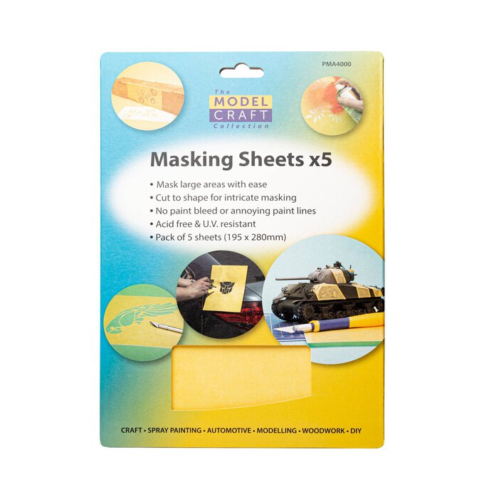 Modelcraft Masking Sheets A5 5 Pack image number 1