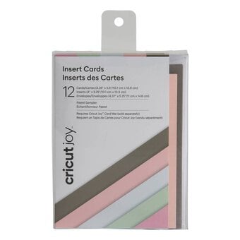 Cricut Joy Pastel Insert Cards 4.25 x 5.5 Inches 12 Pack