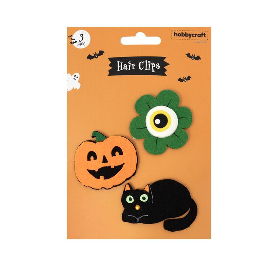 Halloween Icon Hair Clips 3 Pack image number 3