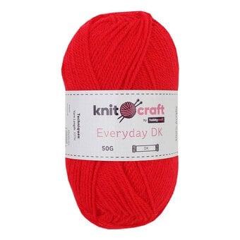 Knitcraft Red Everyday DK Yarn 50g