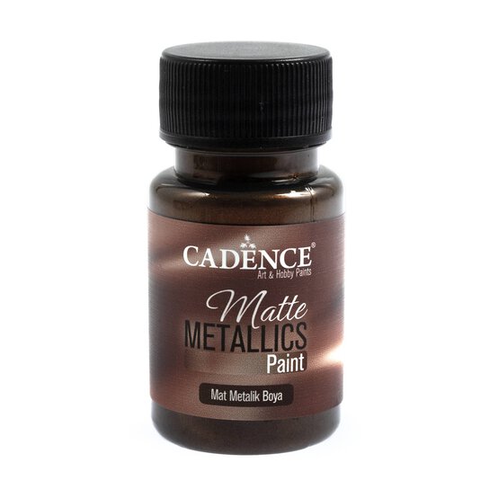 Cadence Brown Copper Matte Metallic Paint 50ml image number 1