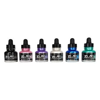 Daler-Rowney FW Pearlescent Acrylic Ink 29.5ml 6 Pack