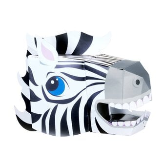 Make a 3D Zebra Head Mask Kit image number 2