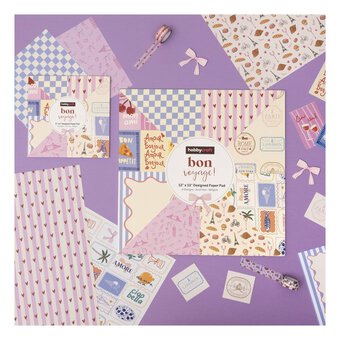 Bon Voyage Paper Pad 6 x 6 Inches 24 Pack