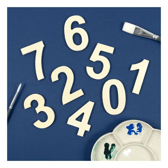 Small Wooden Number 1 6.5cm image number 3