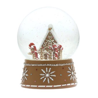 Gingerbread House Snow Globe