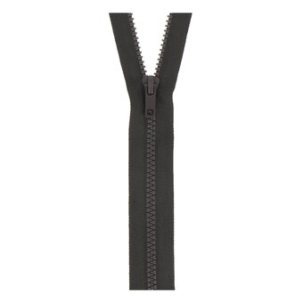 Milward Dark Brown Chunky Open-Ended Zip 65cm