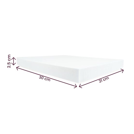 White Thick EVA Foam Sheet 21cm x 30cm image number 4