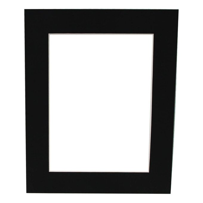Poster Black Single Aperture Mount 10 x 8 Inches Hobbycraft