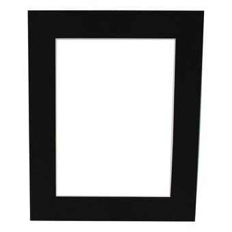 Poster Black Single Aperture Mount 10 x 8 Inches