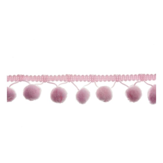Light Pink 20mm Pom Pom Trim by the Metre image number 1