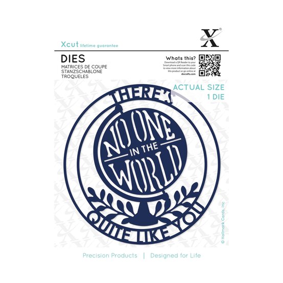Xcut No One in the World Cutting Die 11.2cm x 11.4cm image number 1
