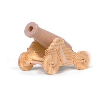 Build a Firing Cannon Wooden Craft Kit image number 2