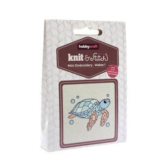 Mini Sea Turtle Embroidery Kit