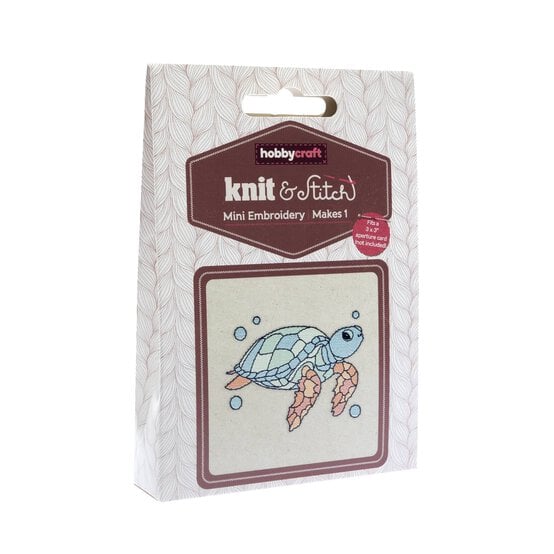 Mini Sea Turtle Embroidery Kit image number 1