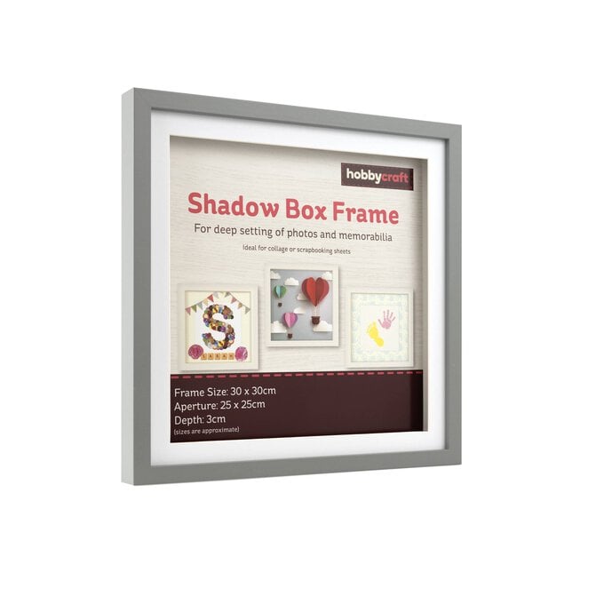 Grey Shadow Box Frame 30cm x 30cm image number 1