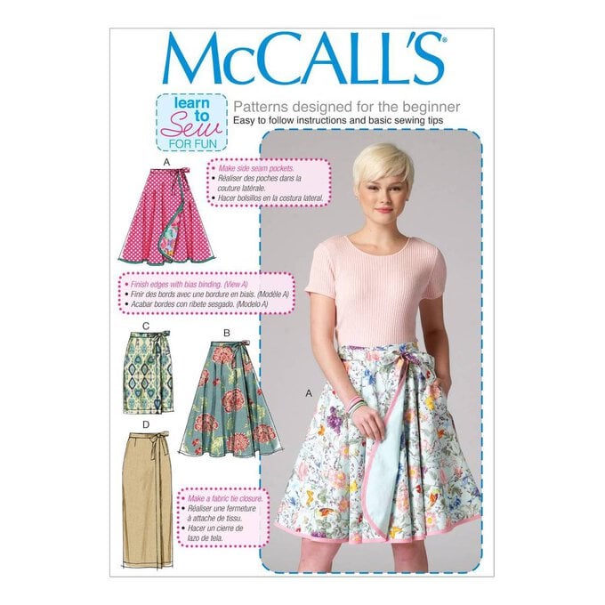McCall’s Women’s Skirts Sewing Pattern M7129 (16-24) image number 1