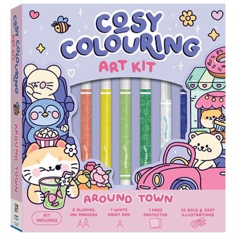 Cosy Colouring: Around Town Art Kit