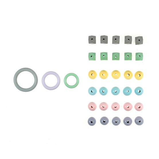 Trimits Pastel Wooden Craft Accessories Kit 33 Pieces image number 5