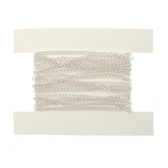 Silver Light Curb Chain 3mm x 3m
