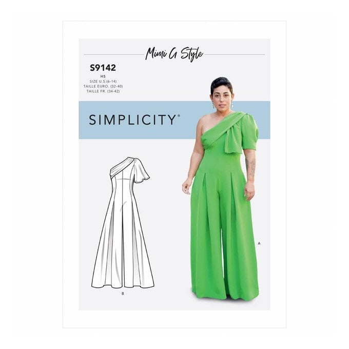 Simplicity Women’s Jumpsuit Sewing Pattern S9142 (16-24) image number 1