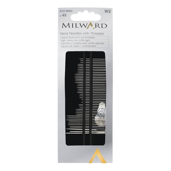 Milward Hand Needles and Threader 45 Pack image number 1