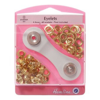 Hemline Gold Eyelets Starter Kit