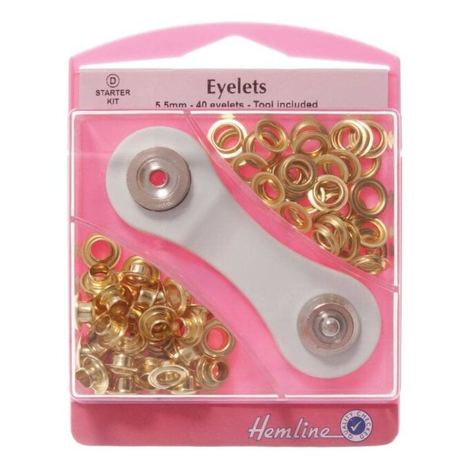 Hemline Gold Eyelets Starter Kit image number 1
