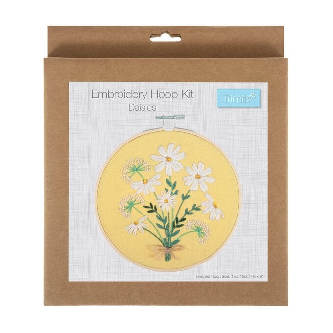 Trimits Daisies Embroidery Hoop Kit image number 1