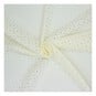 Cream Large Broderie Anglaise Fabric by the Metre image number 1