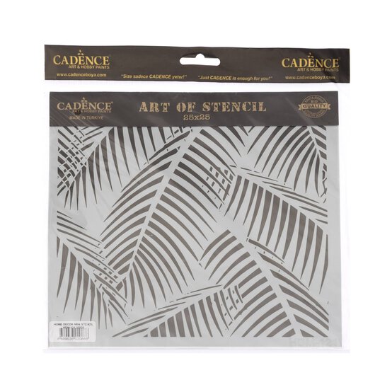 Cadence Tree Leaf Home D&eacute;cor Stencil 25cm x 25cm image number 1