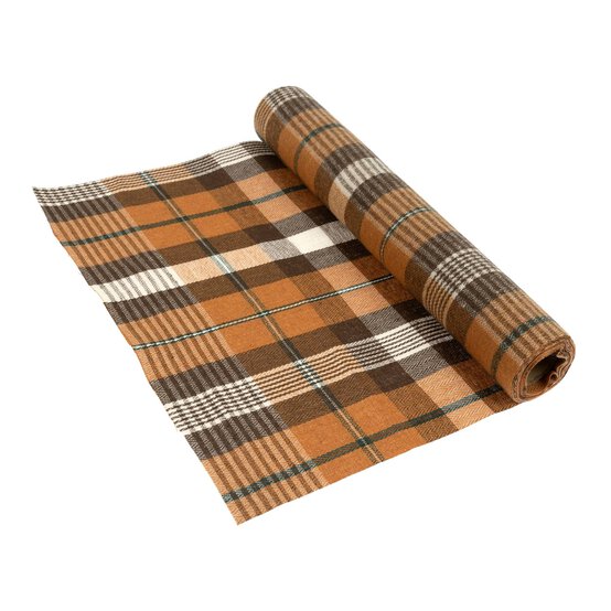 Autumn Tartan Fabric Roll 28cm x 2m image number 1