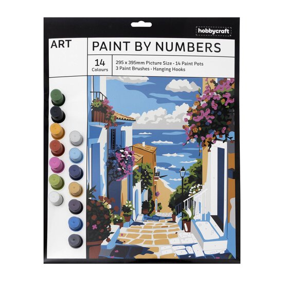 Mediterranean Town Paint by Numbers image number 1
