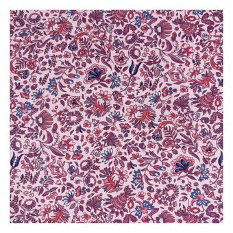 V&A Regency Threads Blushing Floret Cotton Fabric by the Metre