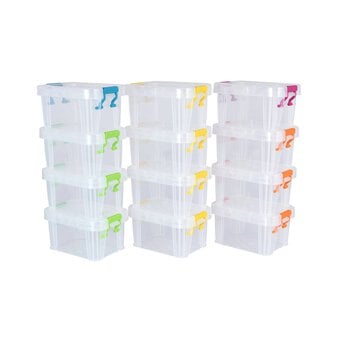 Whitefurze Allstore Organiser Set with Coloured Clips 12 Pack