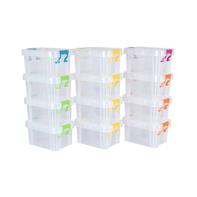 Whitefurze Allstore Organiser Set with Coloured Clips 12 Pack image number 1