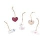 Pink Baby Wooden Tags 5 Pack image number 1
