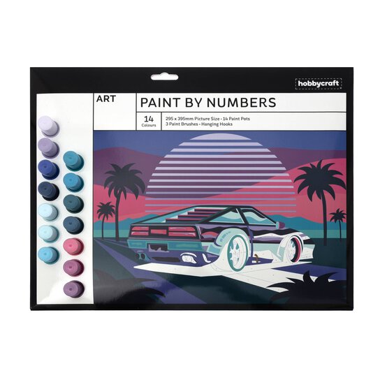 Vaporwave Car Paint by Numbers image number 1