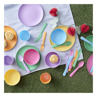 Pastel Plastic Plates 6 Pack