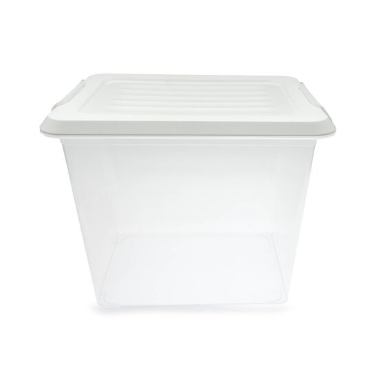Clear White Storage Box 24 Litres image number 5