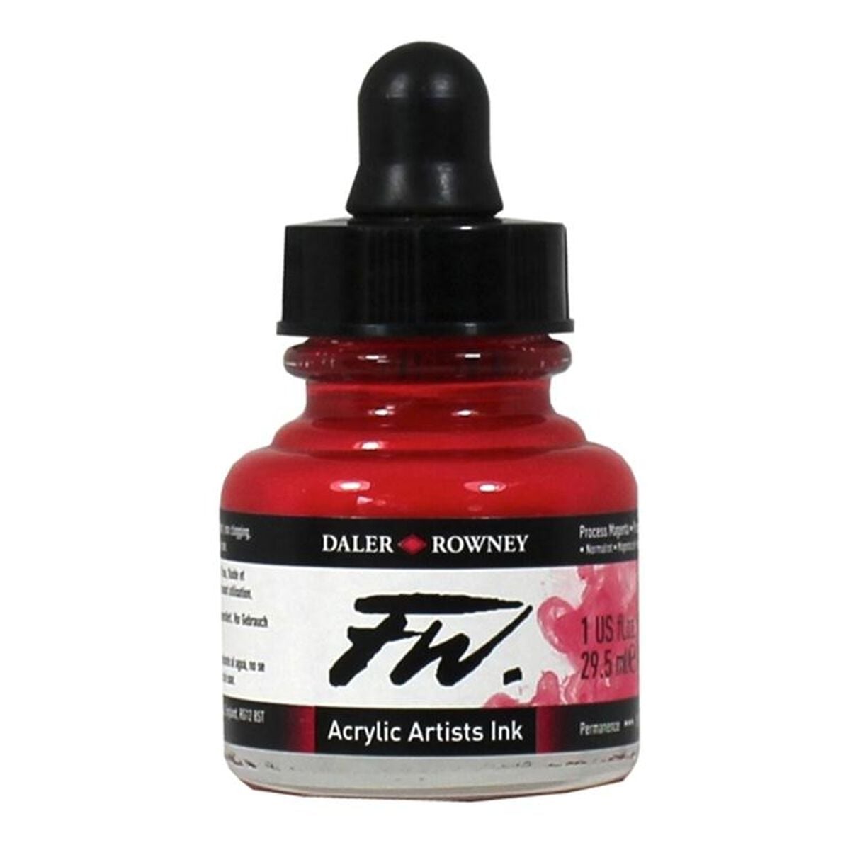 FW Ink 180ml Inchiostro Process Magenta – Daler-Rowney, Prodotto UK Per Artisti