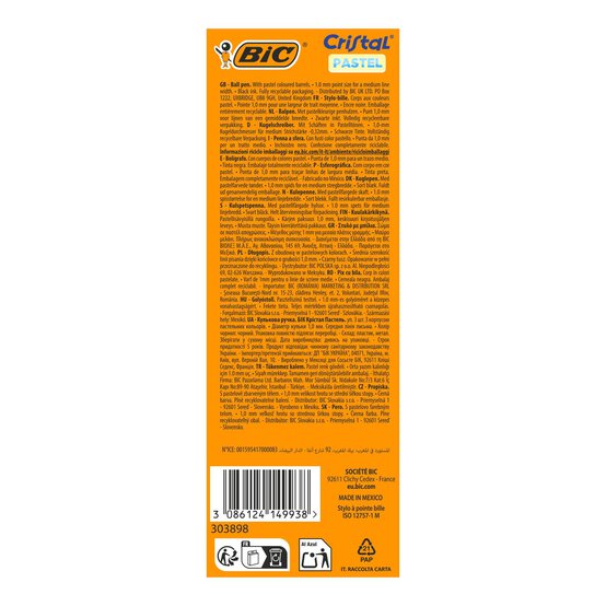 Assorted BIC 4 Colours Original and Fun Pens 3 Pack image number 3