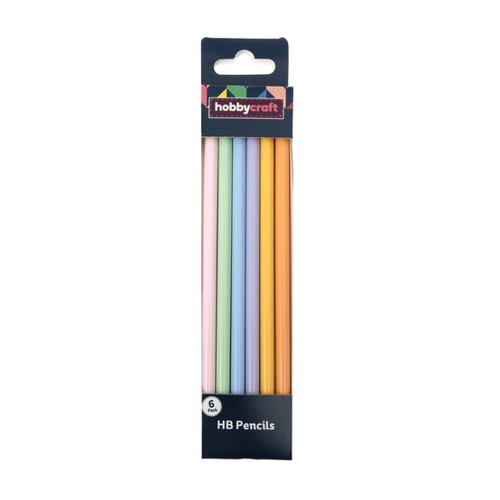 Pastel HB Pencils 6 Pack  image number 4