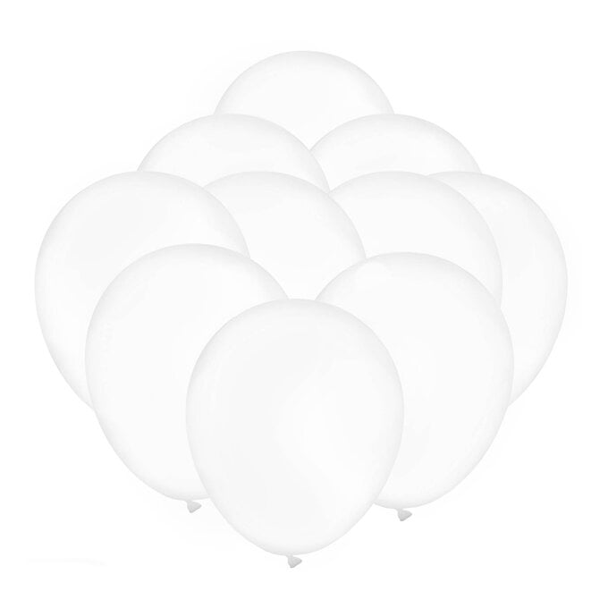 Transparent Latex Balloons 10 Pack image number 1