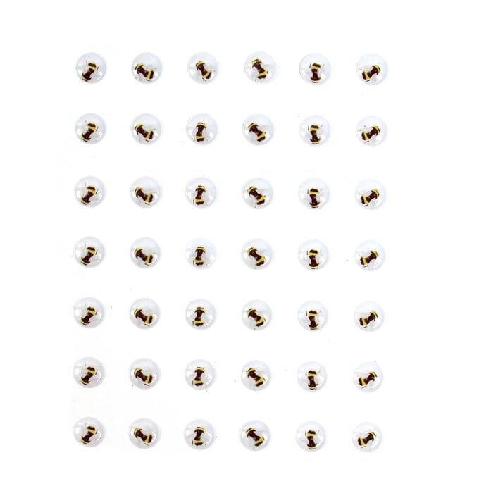 Bumblebee Adhesive Gems 10mm 42 Pack image number 1