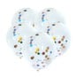 Pastel Star Confetti Balloons 5 Pack image number 1
