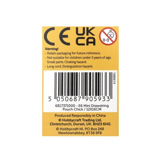 Easter Chick Mini Drawstring Pouch image number 6