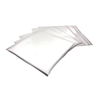 Pebeo Silver Mirror Effect Leaves 12 Sheets