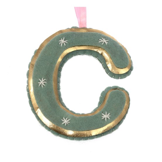 Hanging Felt Letter C Decoration image number 3